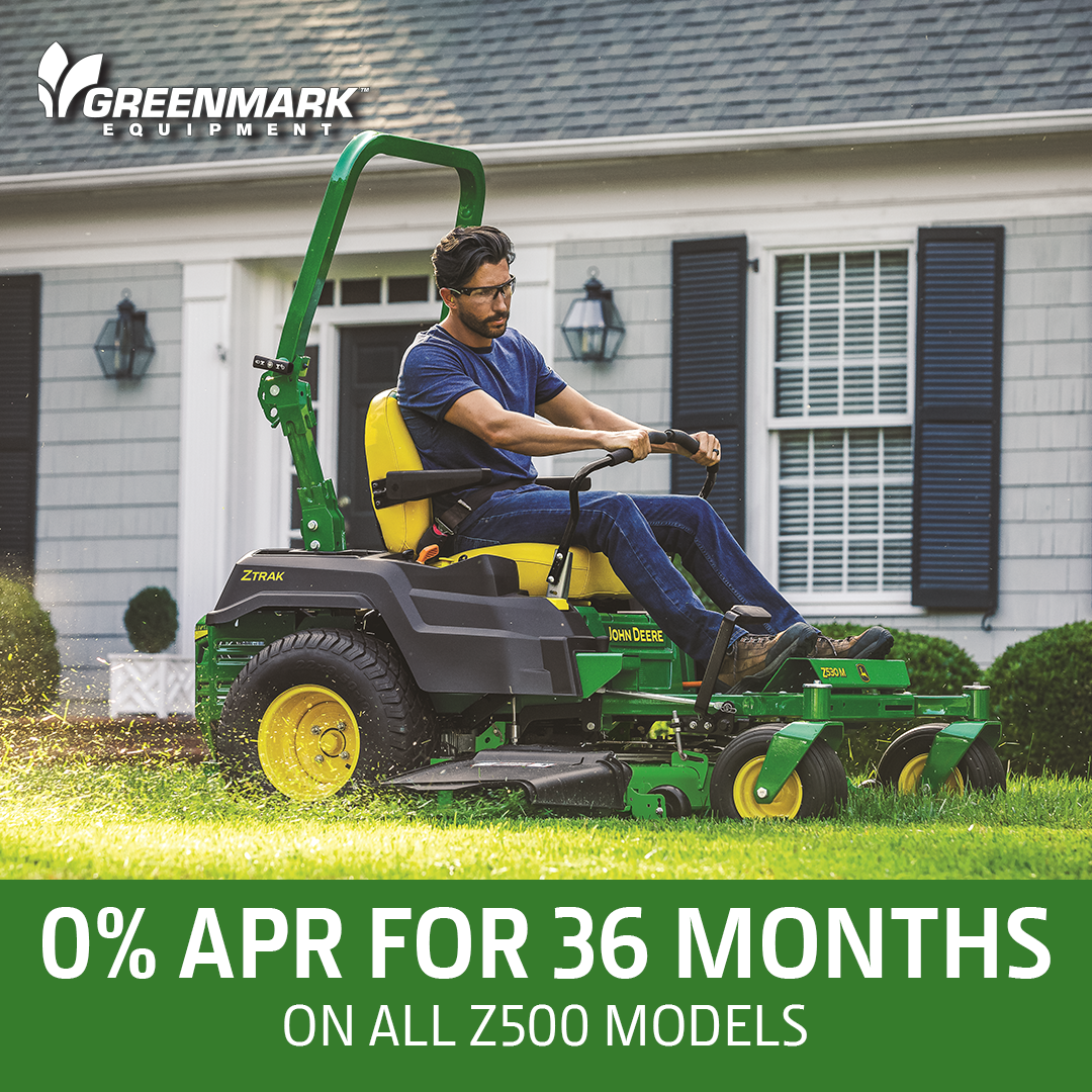 0% APR for 36 Months on John Deere Mowers